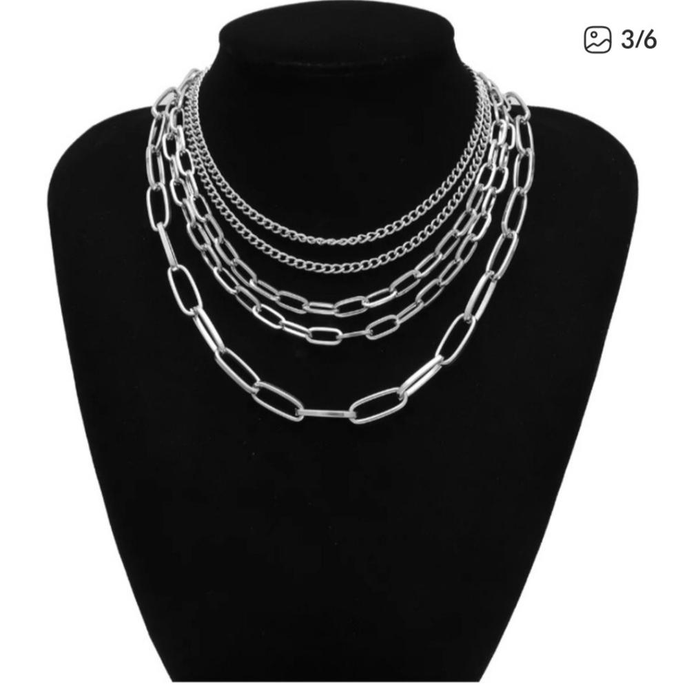 NEW 18K Gold Plated Multilayer Necklace